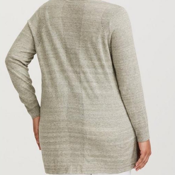 Torrid Cardigan Open Front Longline Sweater - Picture 3 of 12